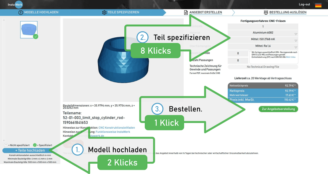 Frästeile online herstellen lassen